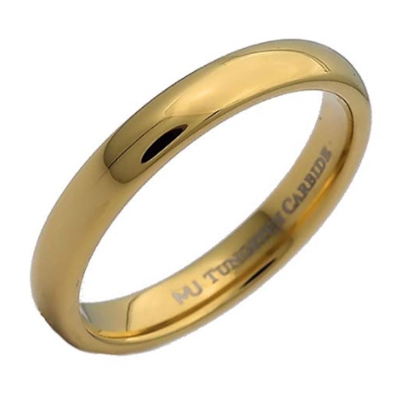 TUNGSTEN CARBIDE PINKIE MIDI RING BAND CLASSIC 3MM - Picture 1 of 6